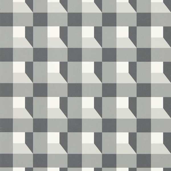 Blocks Black Earth/Sketched/Diffused Light Wallpaper by Harlequin