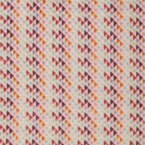 Vidi Lilac/ Aubergine/Cornflower Fabric by Harlequin