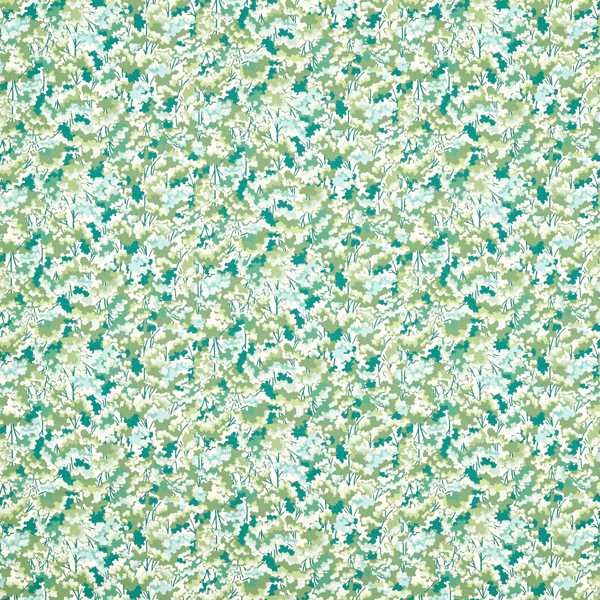Tree Tops Forest/Kelly/Aqua Fabric by Harlequin