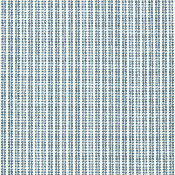 Pepita Stripe Sky/Linen Fabric by Harlequin