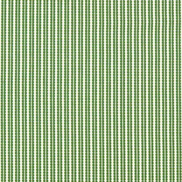 Pepita Stripe Kelly/First Light Fabric by Harlequin