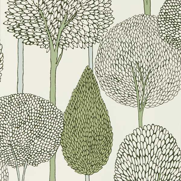 Silhouette Seaglass/Forest Wallpaper by Harlequin