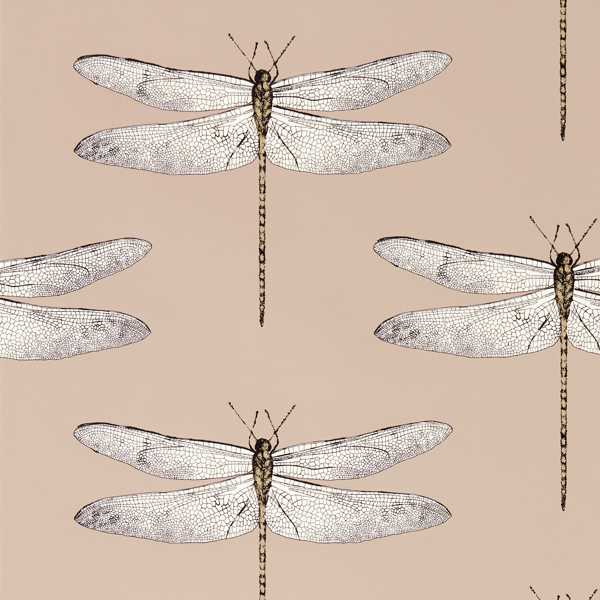 Demoiselle Positano/First Light/Taupe Wallpaper by Harlequin