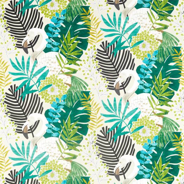 Solana Ebony/Zest/Marine Fabric | Harlequin by Sanderson Design