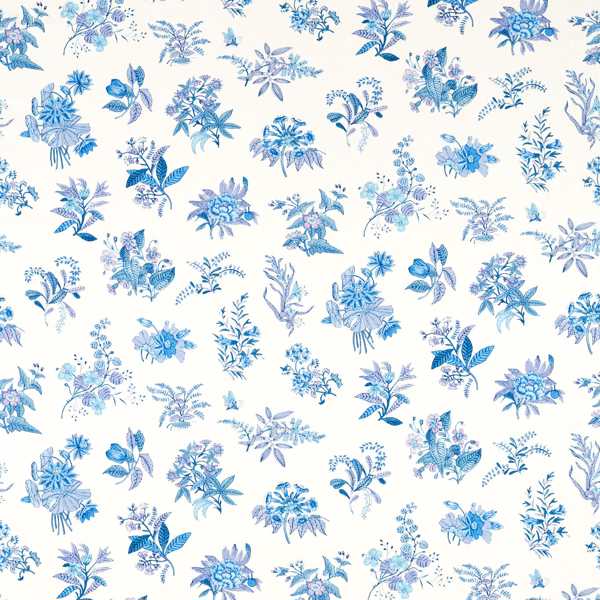 Woodland Floral Lapis/Amethyst/Pearl Fabric by Harlequin