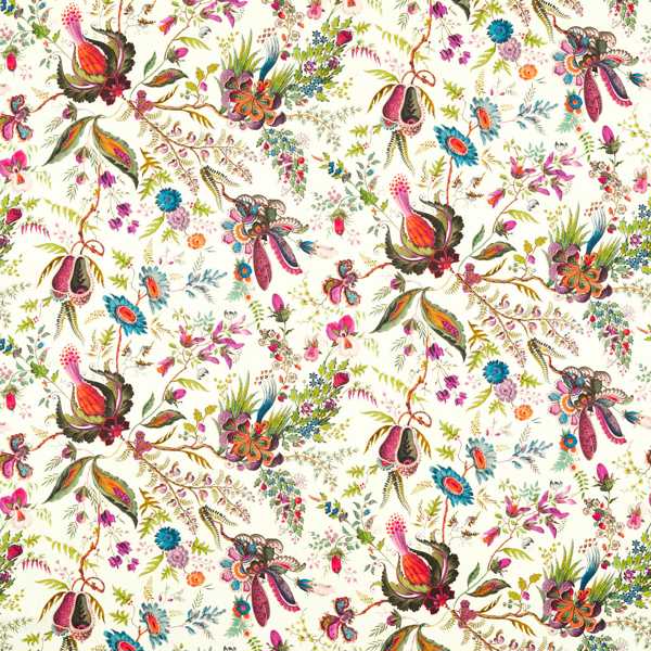 Wonderland Floral Spinel/Peridot/Pearl Fabric by Harlequin