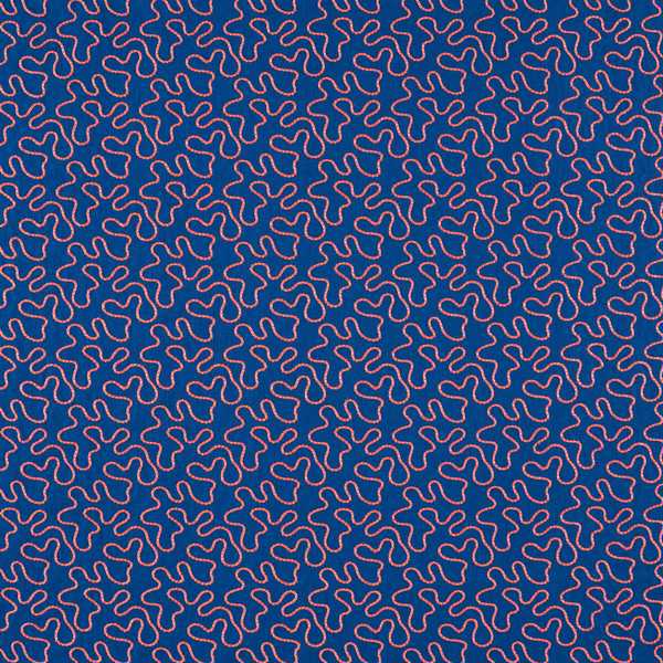Wiggle Lapis/Spinel Fabric by Harlequin