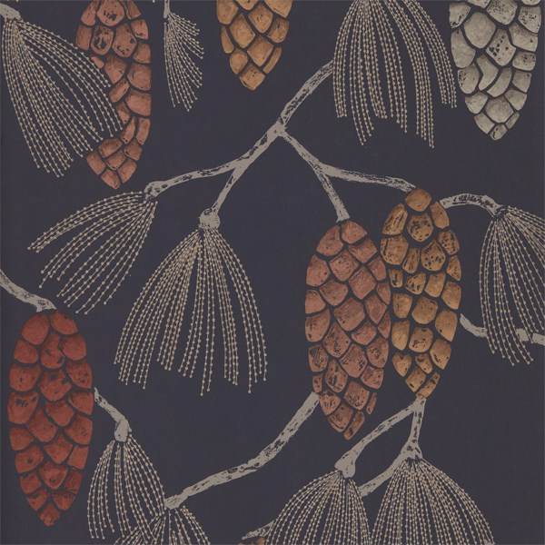 Epitome Copper/Gold/Sepia Wallpaper by Harlequin