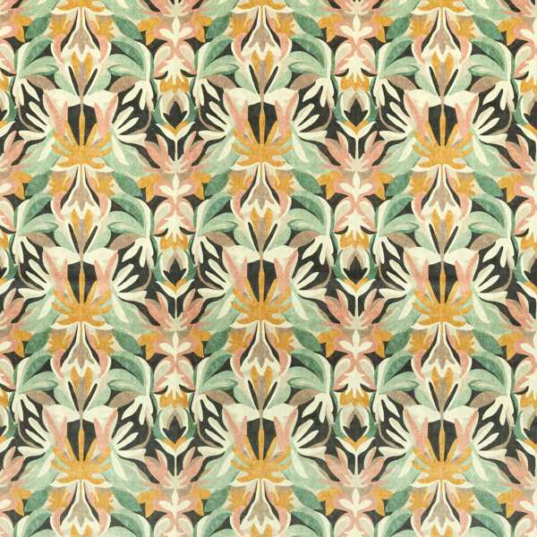 Melora Positano/Succulent/Amber Light Fabric by Harlequin