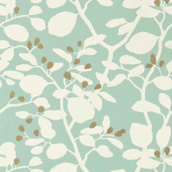 Ardisia Succulent/Soft Focus/ Gold Wallpaper by Harlequin