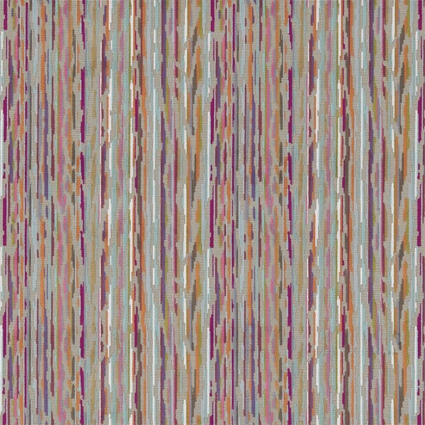 Nuru Fuchsia/Teal/Mink Fabric by Harlequin