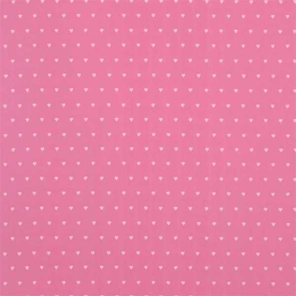Love Hearts Candy Floss and Fuchsia Fabric by Harlequin