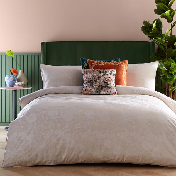 Waterlily Natural Bedding by Clarke & Clarke