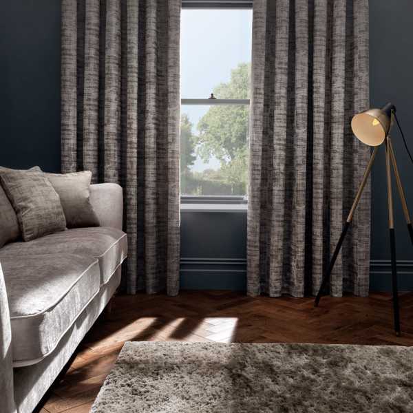 Naples Taupe Curtains by Clarke & Clarke
