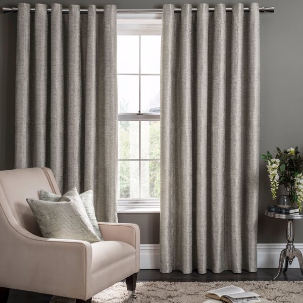 Campello Putty Curtains by Clarke & Clarke