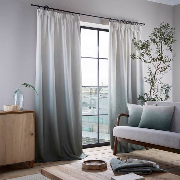 Oslo Olive Curtains by Clarke & Clarke