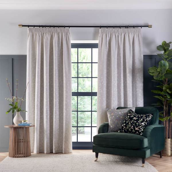 Wild Strawberry Dove Curtains by Clarke & Clarke