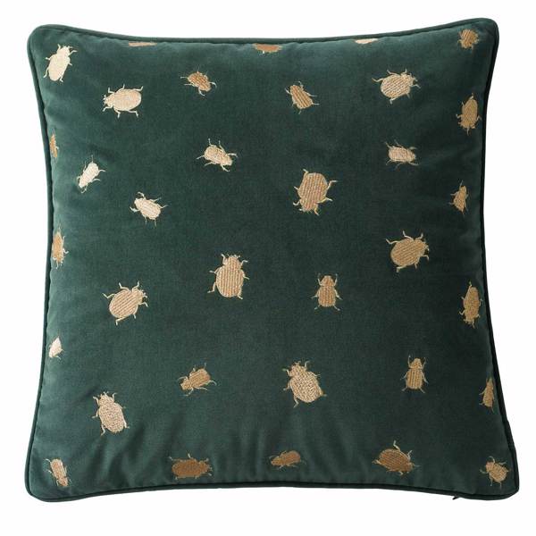 Firefly Cushion Emerald Bedding by Clarke & Clarke