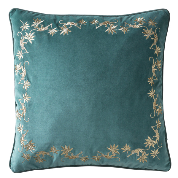 Sapphire Garden Seagrass Cushions by Clarke & Clarke