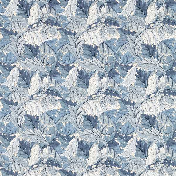 Acanthus Indigo Fabric by Morris & Co