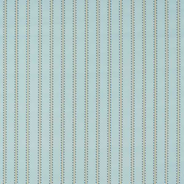 Holland Park Stripe Mineral Blue Fabric by Morris & Co