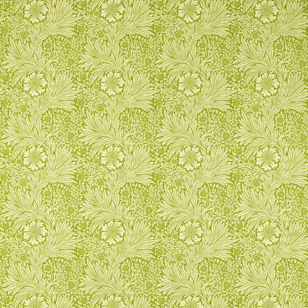 Marigold Cream/Sap Green Fabric by Morris & Co