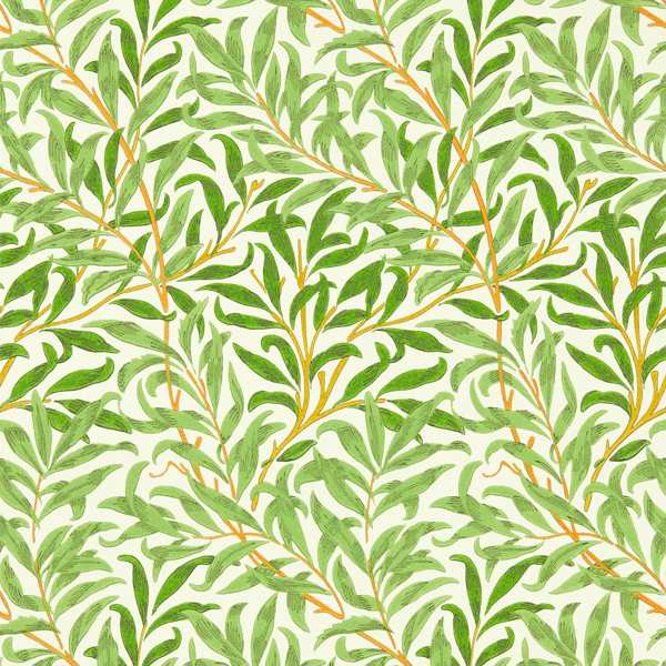 Willow Bough Leaf Green Wallpaper by Morris & Co