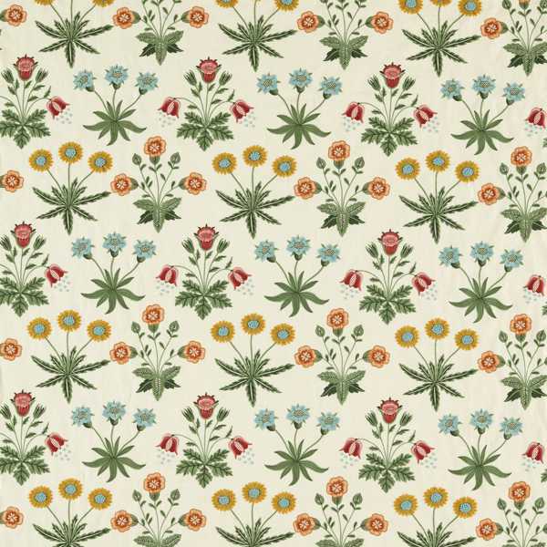 Daisy Embroidery Cream/Multi Fabric by Morris & Co