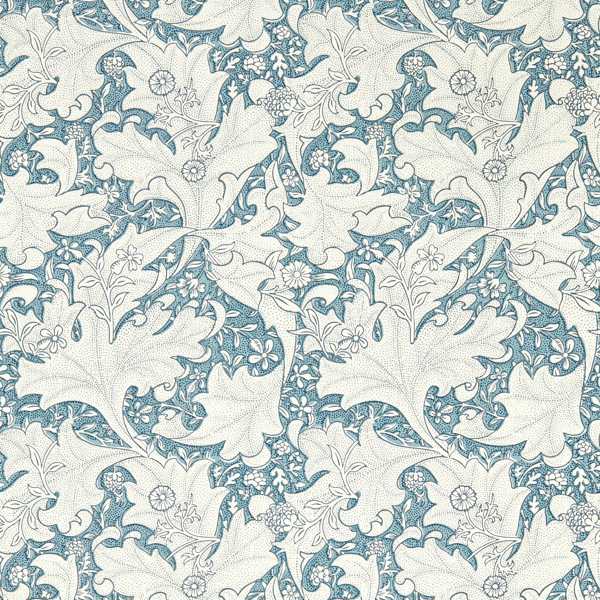 Wallflower Woad Blue Wallpaper by Morris & Co