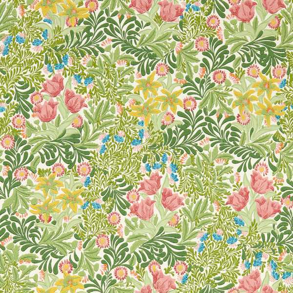 Bower Bough's Green/Rose Wallpaper by Morris & Co