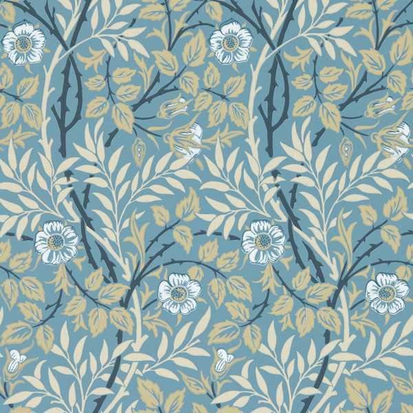 Sweet Briar Mineral/Linen Wallpaper by Morris & Co