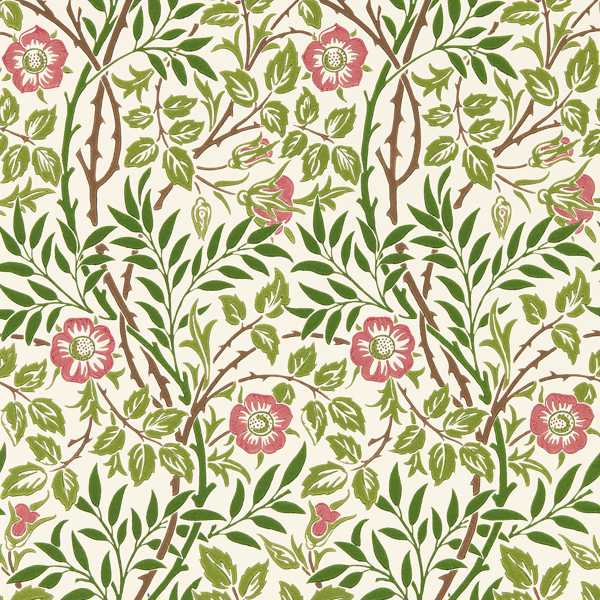 Sweet Briar Boughs/Rose Wallpaper by Morris & Co