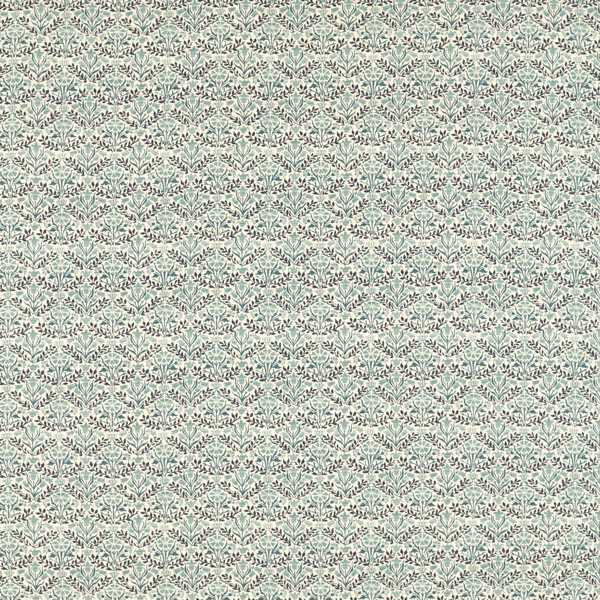Bellflowers Indigo/Seagreen Fabric by Morris & Co