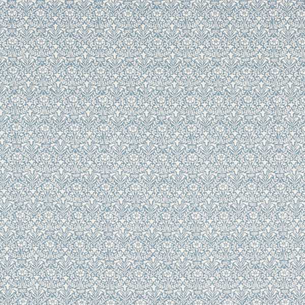 Bellflowers Weave Mineral Blue Fabric by Morris & Co
