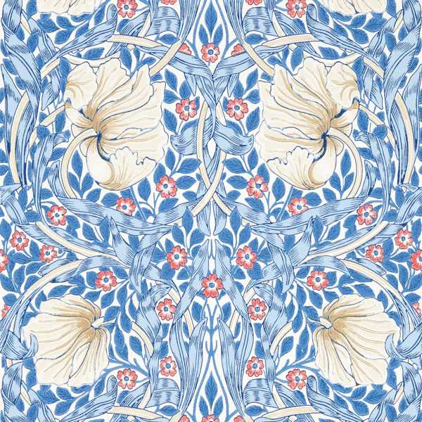 Pimpernel Woad Wallpaper by Morris & Co
