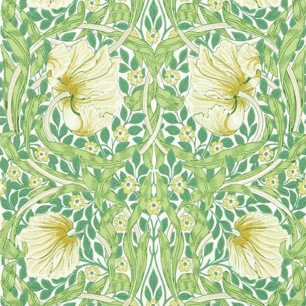 Pimpernel Weld/Leaf Green Wallpaper by Morris & Co