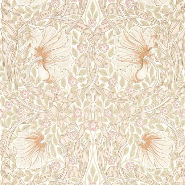 Pimpernel Cochineal Pink Wallpaper by Morris & Co