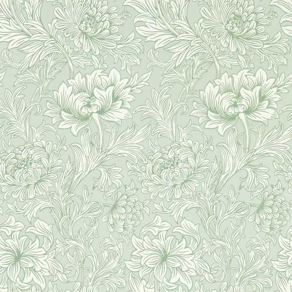 Chrysanthemum Toile Willow Wallpaper by Morris & Co