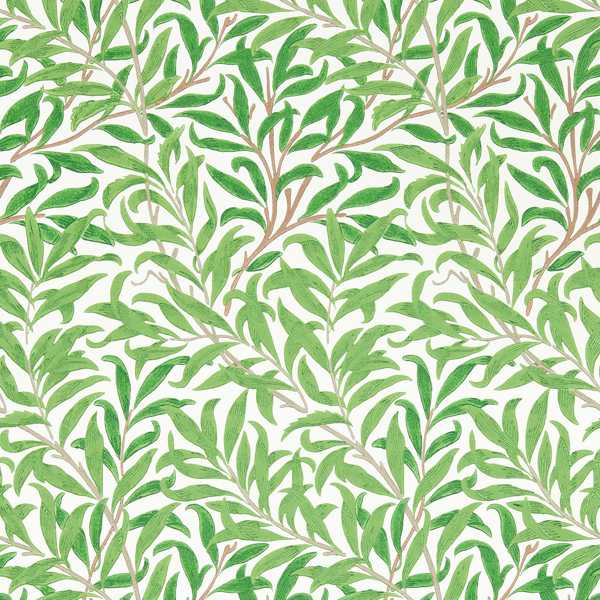Willow Boughs Leaf Green Wallpaper by Morris & Co