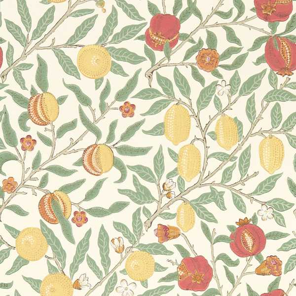 Fruit Bayleaf/Russet Wallpaper by Morris & Co