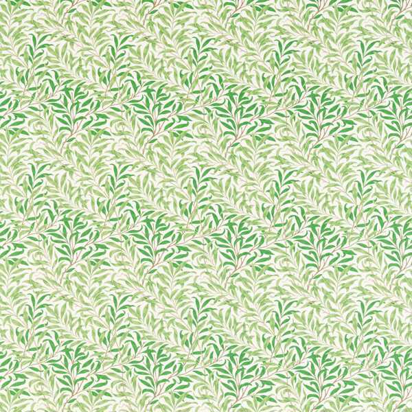 Willow Boughs Leaf Greeen Fabric by Morris & Co