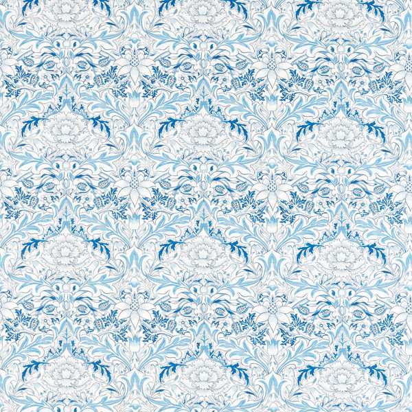 Simply Severn Woad Fabric by Morris & Co
