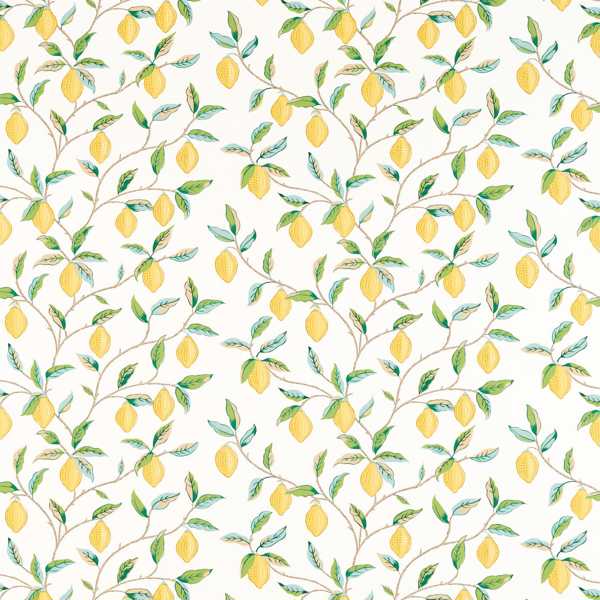 Lemon Tree Lemon/ Bayleaf Fabric by Morris & Co