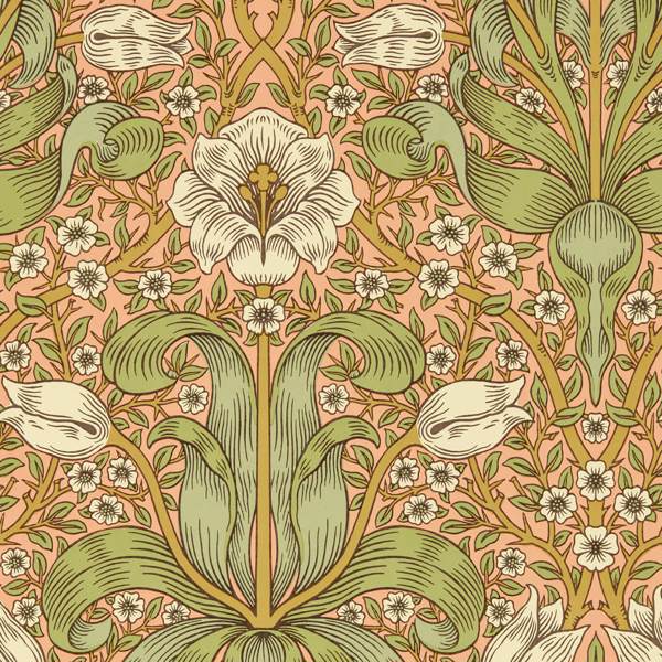Spring Thicket Fruit Punch Wallpaper by Morris & Co