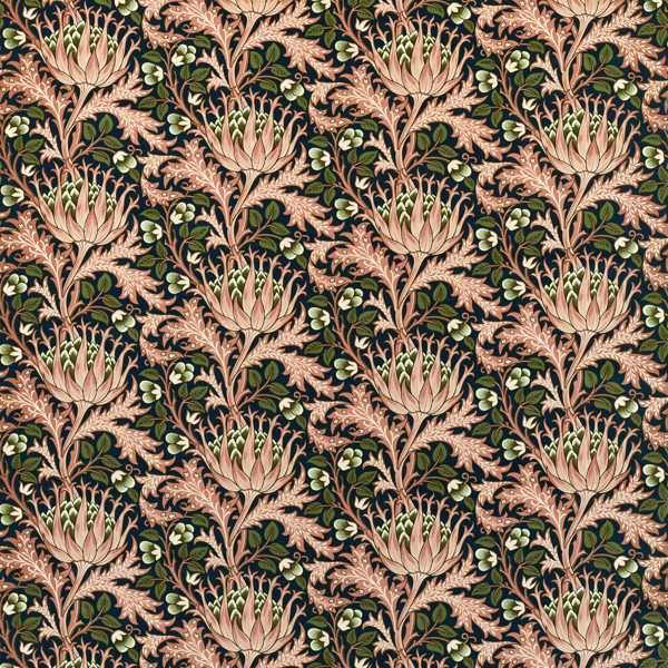 Artichoke Velvet Inky Fingers/Blush Fabric by Morris & Co