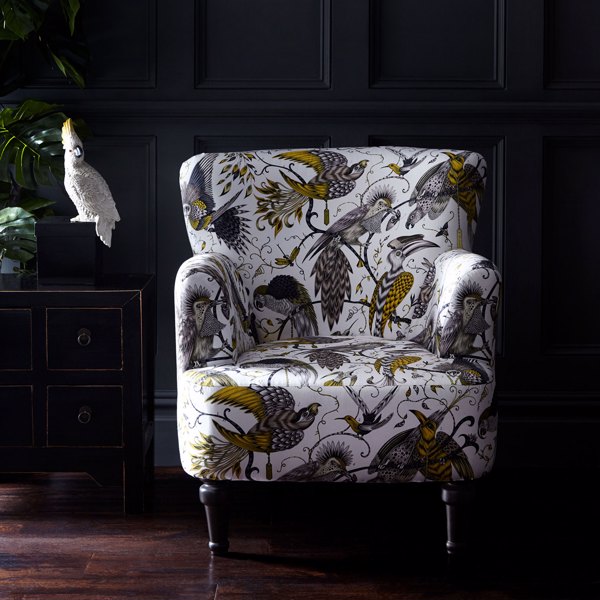 Dalston Chair Aubudon Gold Furniture by Clarke & Clarke