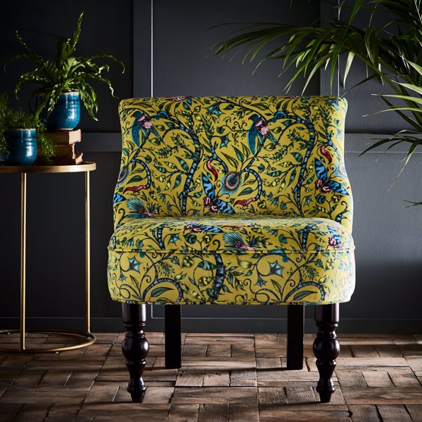 Langley Chair Rousseau Lime Furniture by Clarke & Clarke