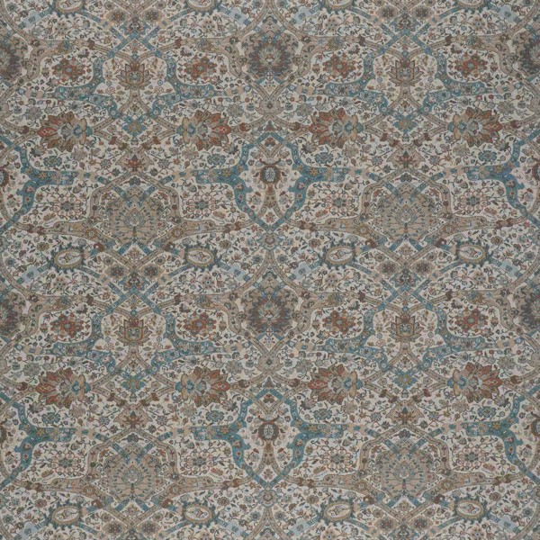 Brantwood Wool Stone/Mineral Blue Fabric by Sanderson