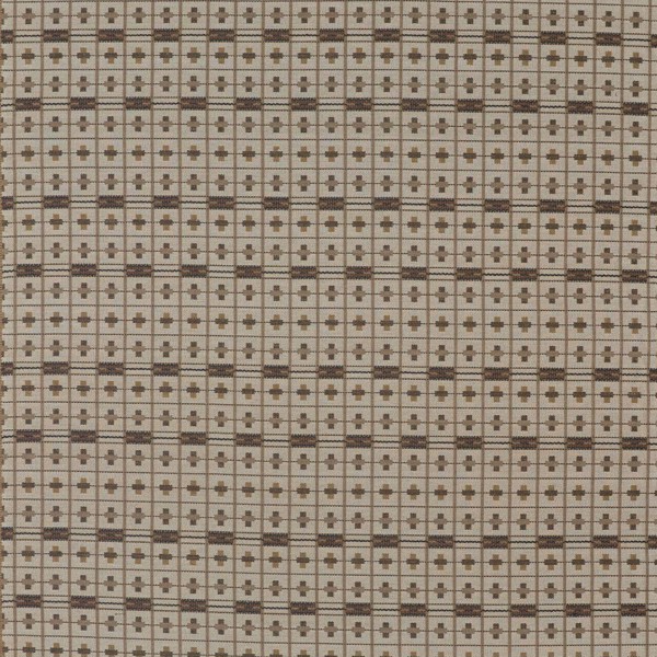 Cotswold Check Linen/Muntjac Fabric by Sanderson