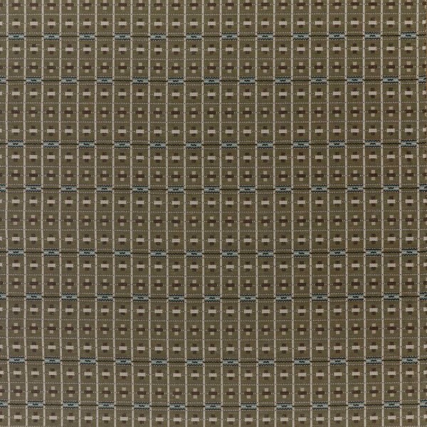 Cotswold Check Moss/Mineral Fabric by Sanderson